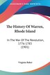 The History Of Warren Rhode Island by Virginia Baker, Paperback | Indigo Chapters