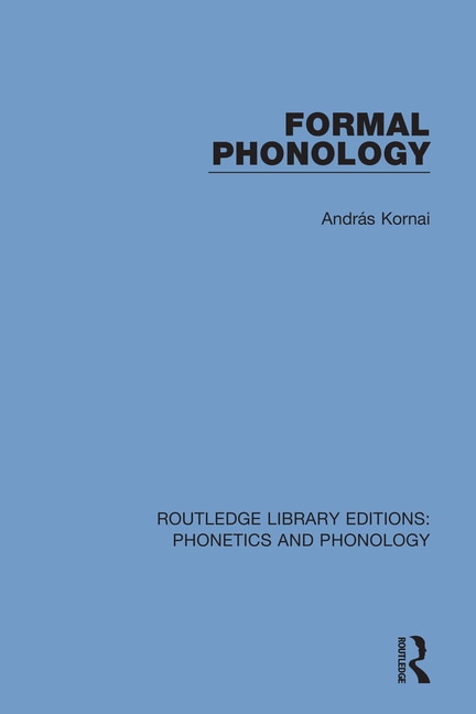 Formal Phonology by Andr Kornai, Paperback | Indigo Chapters