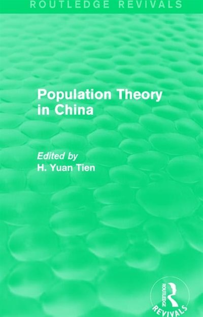 Population Theory In China by H. Yuan Tien, Paperback | Indigo Chapters