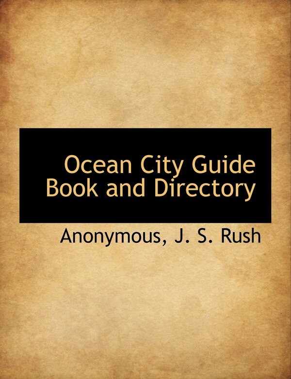 Ocean City Guide Book and Directory by Anonymous, Paperback | Indigo Chapters