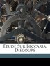 Étude Sur Beccaria by Louis Baradez, Paperback | Indigo Chapters