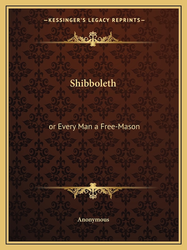 Shibboleth by Anonymous, Paperback | Indigo Chapters