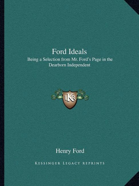 Ford Ideals by Henry Ford, Paperback | Indigo Chapters