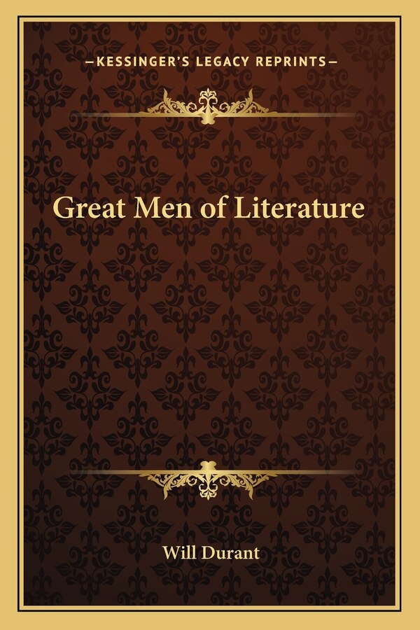 Great Men of Literature by Will Durant, Paperback | Indigo Chapters