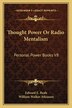 Thought Power Or Radio Mentalism by Edward E Beals, Paperback | Indigo Chapters