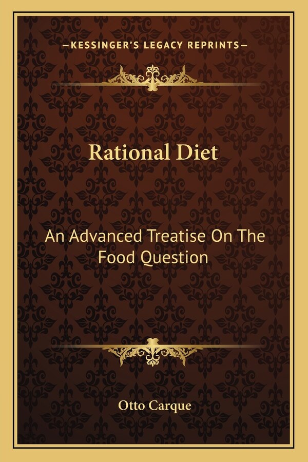 Rational Diet by Otto Carque, Paperback | Indigo Chapters