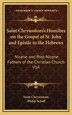 Saint Chrysostom's Homilies on the Gospel of St. John and Epistle to the Hebrews by Saint Saint Chrysostom, Hardcover | Indigo Chapters