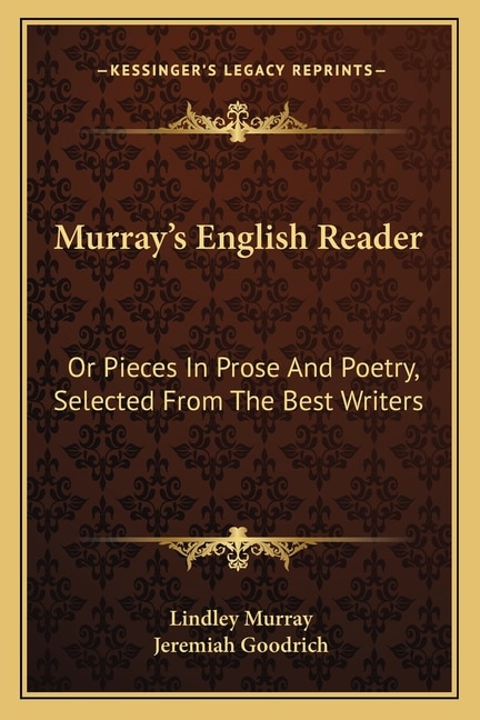 Murray's English Reader by Lindley Murray, Paperback | Indigo Chapters