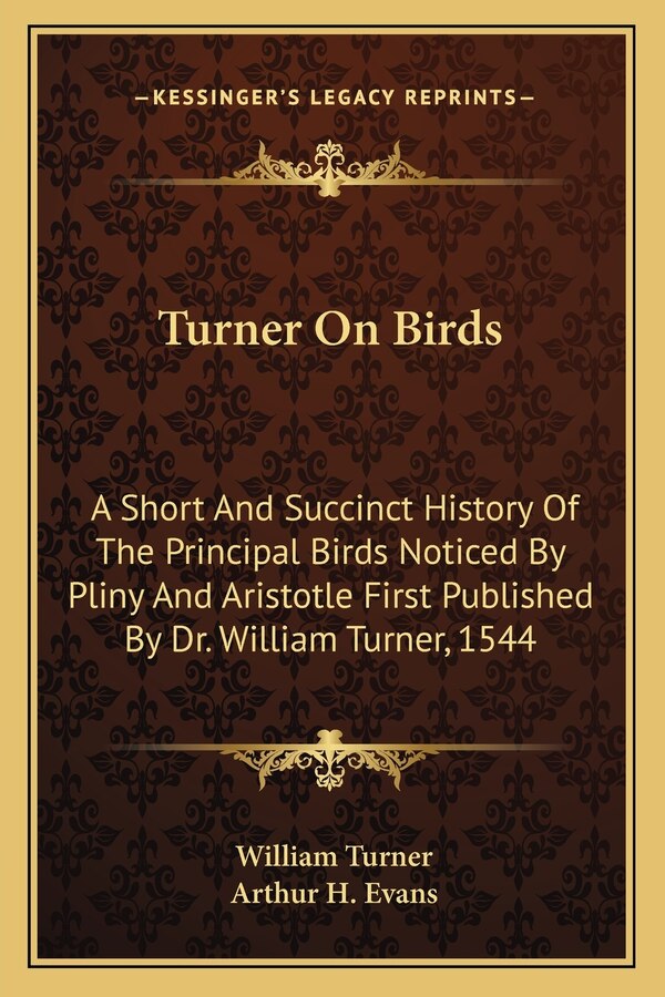 Turner On Birds by William Turner, Paperback | Indigo Chapters