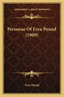 Personae Of Ezra Pound (1909), Paperback | Indigo Chapters