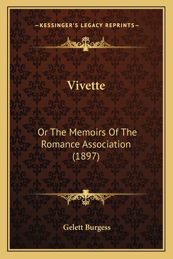 Vivette by Gelett Burgess, Paperback | Indigo Chapters