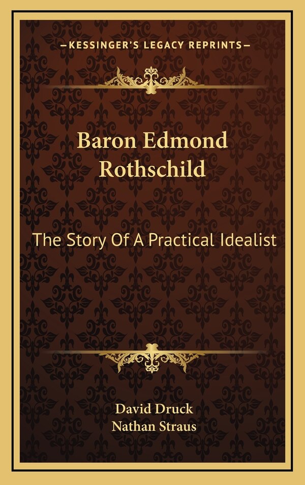 Baron Edmond Rothschild by David Druck, Hardcover | Indigo Chapters