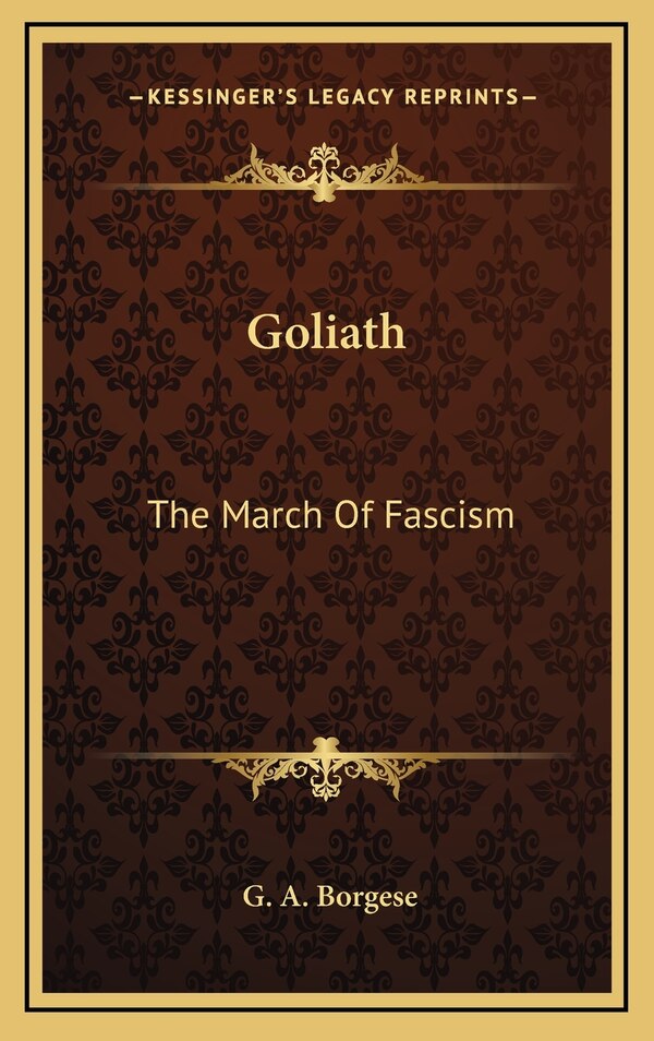Goliath by G A Borgese, Hardcover | Indigo Chapters
