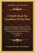 A Handy Book For Guardians Of The Poor by George Christopher Trout Bartley, Paperback | Indigo Chapters