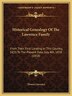 Historical Genealogy Of The Lawrence Family by Thomas Lawrence, Paperback | Indigo Chapters