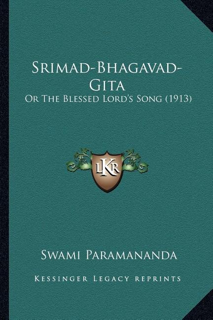 Srimad-Bhagavad-Gita by Swami Paramananda, Paperback | Indigo Chapters