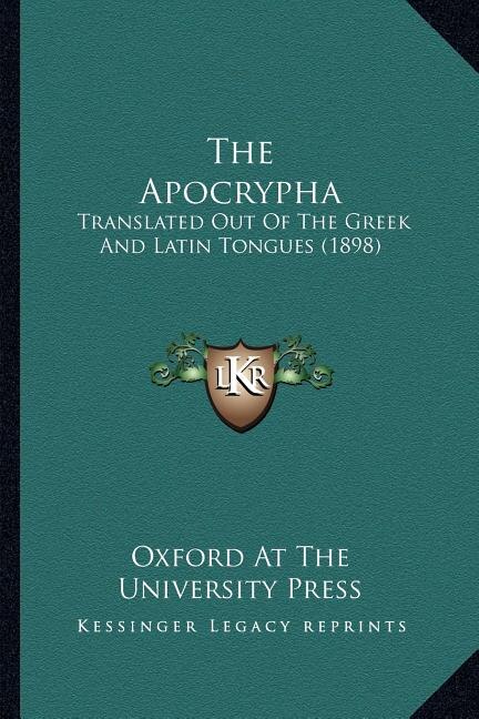 The Apocrypha by Oxford Oxford at the University Press, Paperback | Indigo Chapters