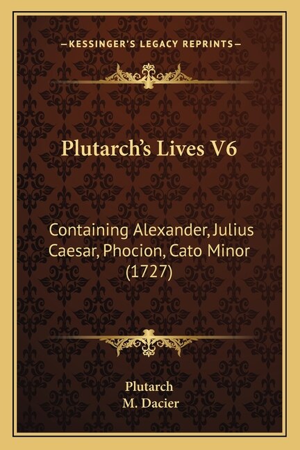 Plutarch's Lives V6, Paperback | Indigo Chapters