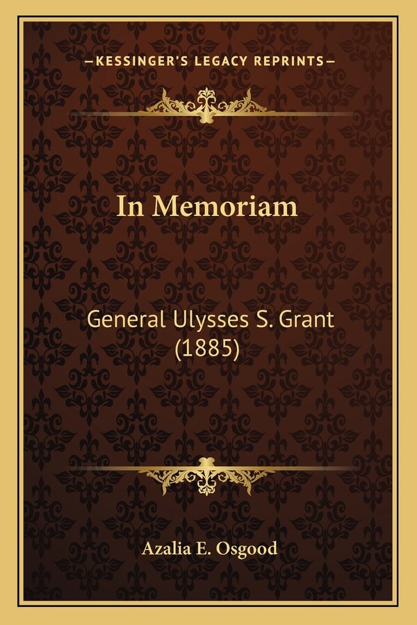 In Memoriam by Azalia E Osgood, Paperback | Indigo Chapters