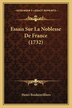 Essais Sur La Noblesse De France (1732) by Henri Boulainvilliers, Paperback | Indigo Chapters