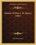 Memoir Of Eliza S. M. Quincy (1861) by Eliza Susan Quincy, Paperback | Indigo Chapters
