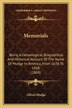 Memorials by Alfred Mudge, Paperback | Indigo Chapters