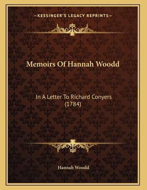 Memoirs Of Hannah Woodd, Paperback | Indigo Chapters