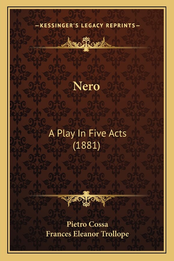 Nero by Pietro Cossa, Paperback | Indigo Chapters