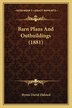 Barn Plans And Outbuildings (1881) by Byron David Halsted, Paperback | Indigo Chapters