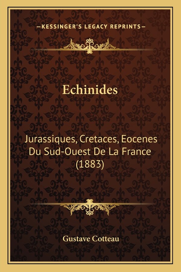 Echinides by Gustave Cotteau, Paperback | Indigo Chapters