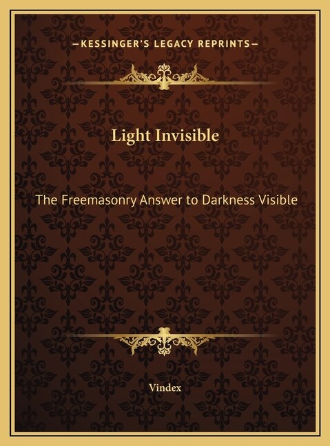 Light Invisible by Vindex Vindex, Hardcover | Indigo Chapters