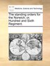 The Standing Orders For The Norwich; Or Hundred And Sixth Regiment by Multiple Contributors, Paperback | Indigo Chapters