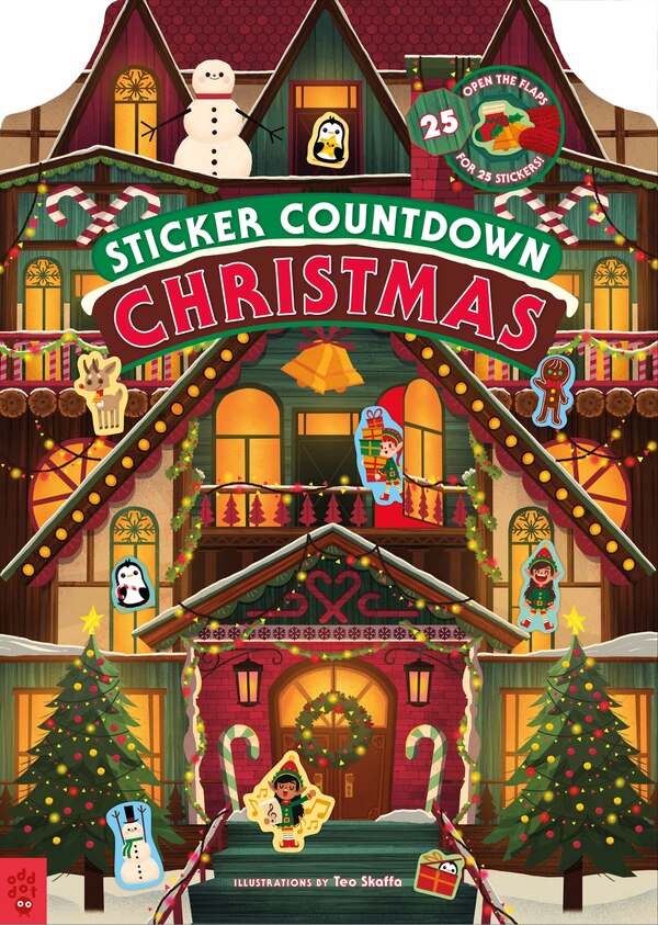 Sticker Countdown: Christmas by Odd Dot, Paper over Board | Indigo Chapters