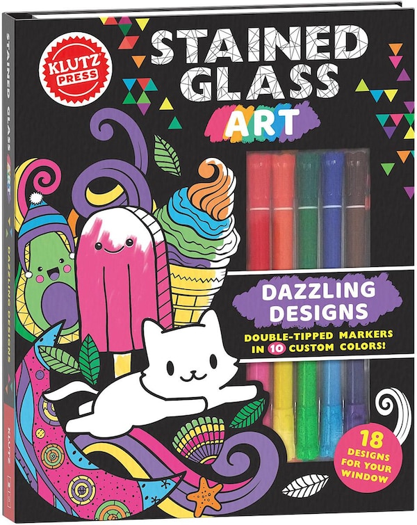 Stained Glass Art: Dazzling Designs (Klutz Activity Book) by Editors of Klutz, Hardcover | Indigo Chapters