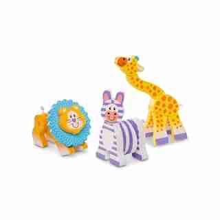 Melissa and Doug First Play Wooden Grasping Toys - Safari
