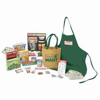 Melissa & Doug Fresh Mart Grocery Store Play Food and Role Play Companion Set (84 pcs)