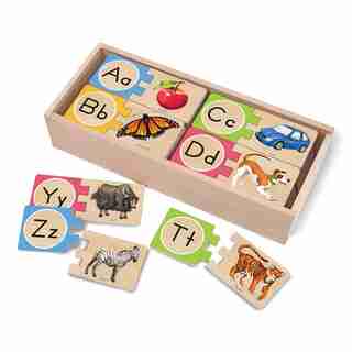 Melissa & Doug Self- Correcting Alphabet Letter Puzzles