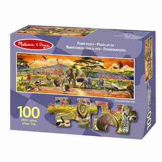 Melissa & Doug Safari Floor Puzzle 100 Pieces
