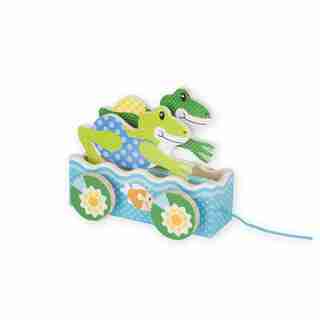 Melissa and Doug First Play Pull Toy Friendly Frogs