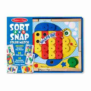 Melissa & Doug Sort-and-Snap Colour Match