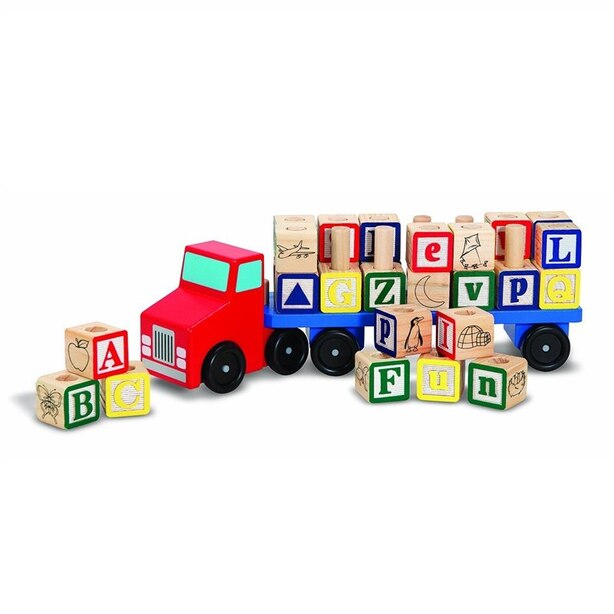 Alphabet Blocks Wooden Truck