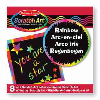 Melissa & Doug Mini-Notes Scratch Art : Arc-En-Ciel (8 pcs)