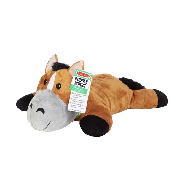 Melissa & Doug Cuddle Horse Jumbo Plush Stuffed Animal with Activity Card