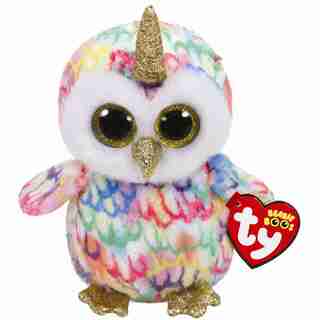 Ty® Plush Animal Enchanted Owl with Horn Regular 6''
