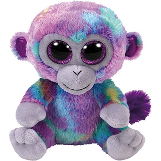 TY® Plush Animal Multi-Coloured Monkey Zuri Medium