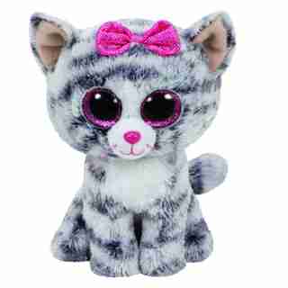 TY beanie Boos - Kiki the Grey Cat (Small)