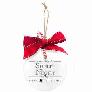 Silent Night Quotaball Ornament