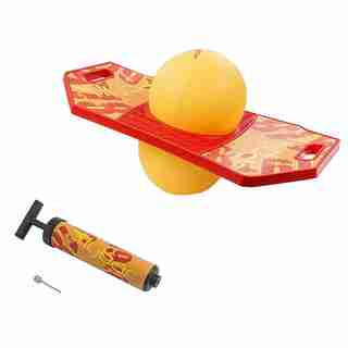 Flybar Pogo Ball Trick Board with Grip Tape Red Sun