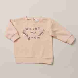 INDIGOBABY WATCH ME GROW CREWNECK - SIZE 0-3 MONTHS