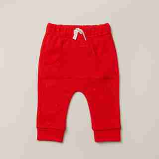 IndigoBaby Red Joggers Size 6-12 Months